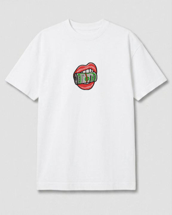 T-shirt Femme oversize, brodé, Lips