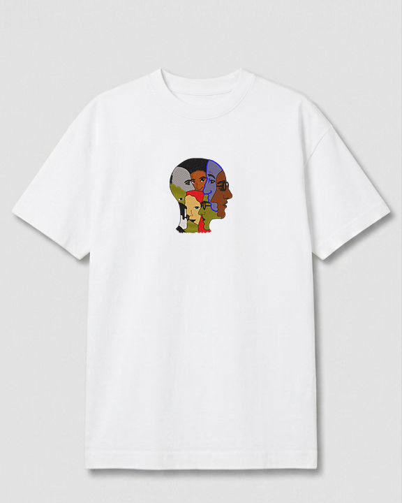 T-shirt Femme oversize, brodé Psy