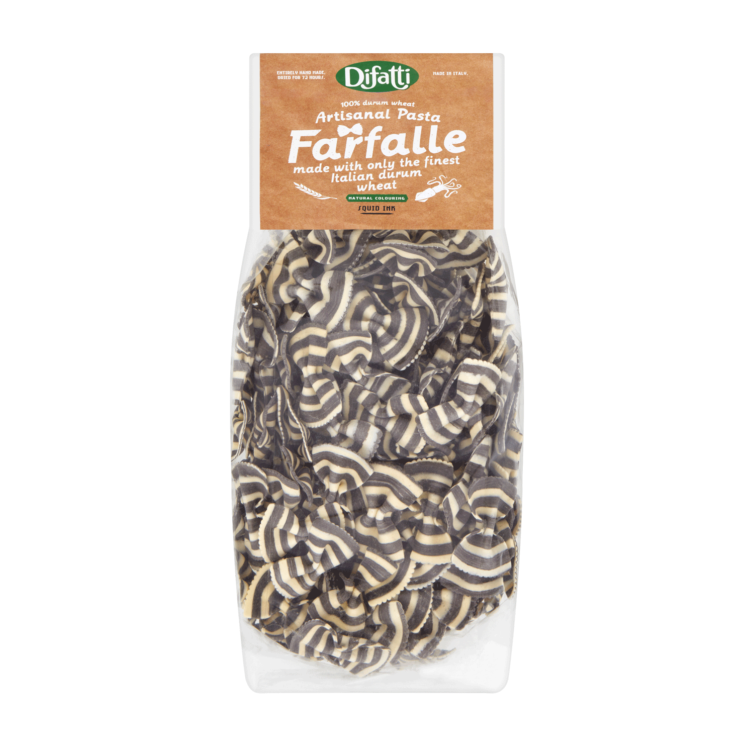 Difatti Artisan Squid Ink Farfalle Pasta (6 x 400g)