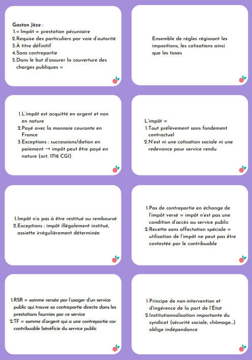 Miniature : extrait flashcards droit fiscal pdf gratuit