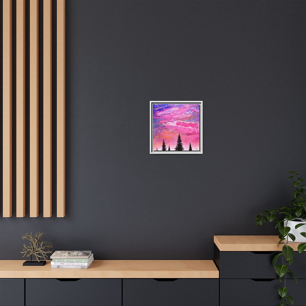 Thumbnail: Candy Print on Canvas (Framed) 