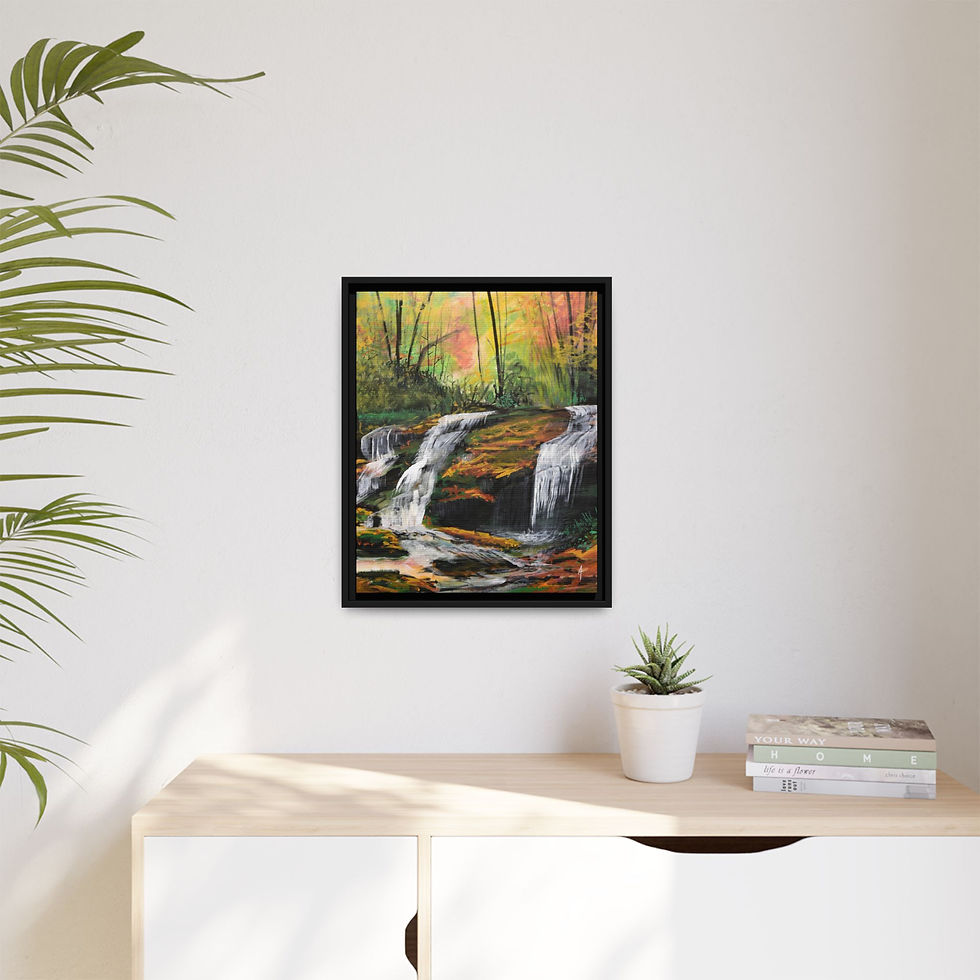 Thumbnail: Let It Come, Let It Go Print on Canvas (Framed) 