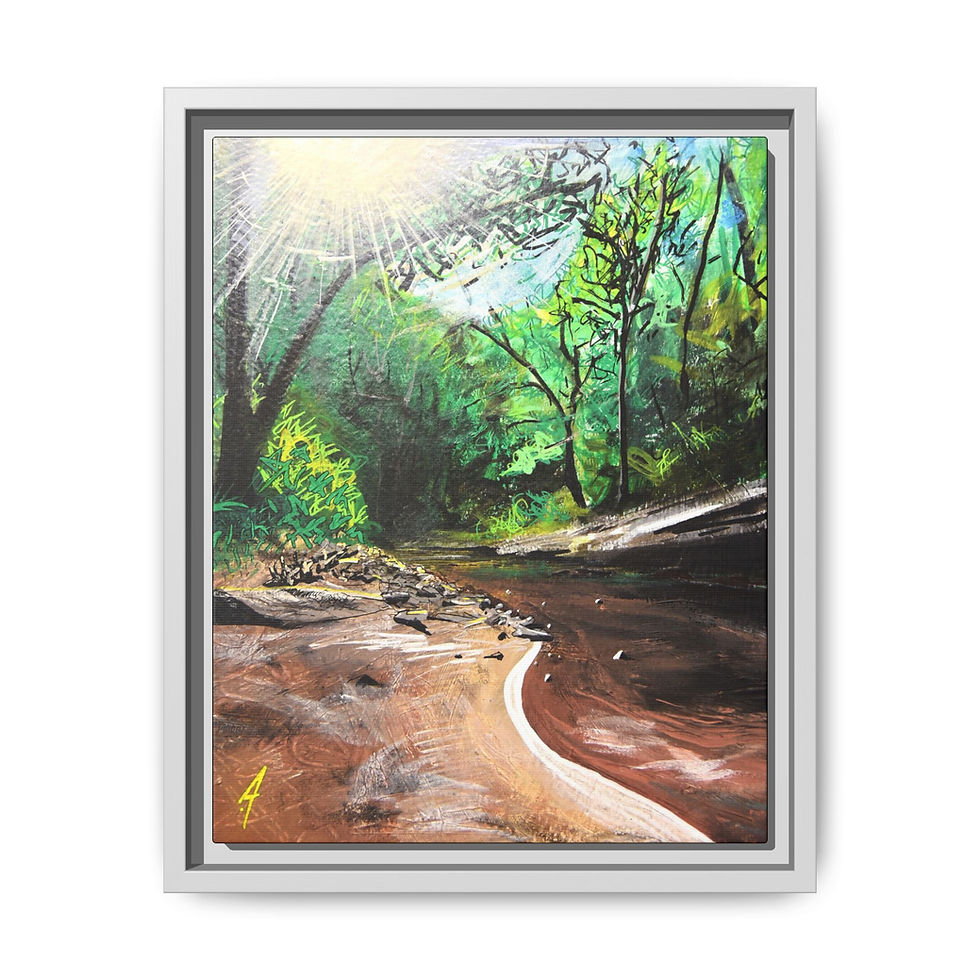 Thumbnail: Copperhead Print on Canvas (Framed) 