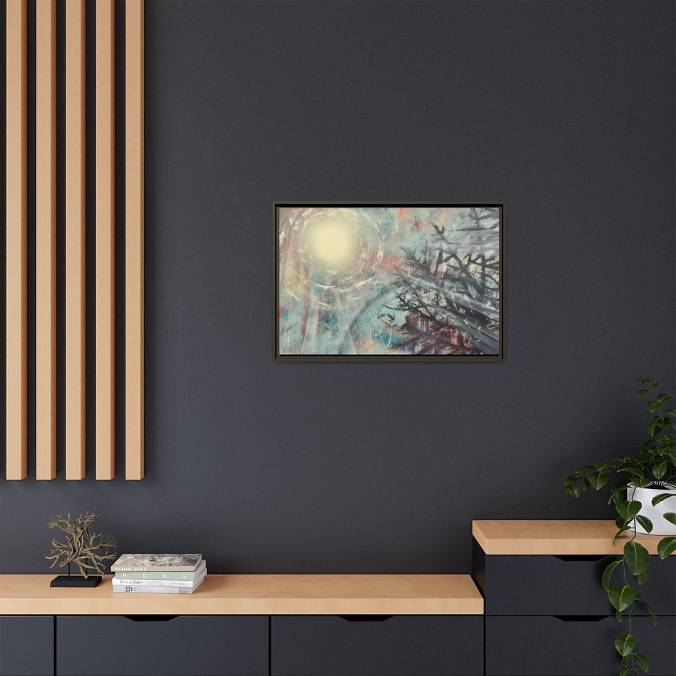 Thumbnail: Bleeding Out Print on Canvas (Framed) 