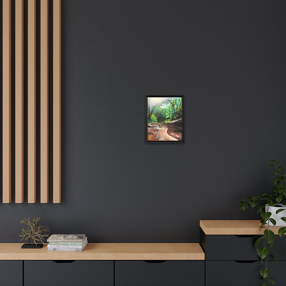 Thumbnail: Copperhead Print on Canvas (Framed) 