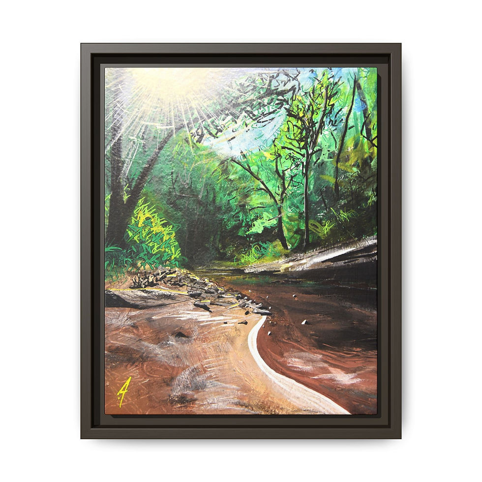 Thumbnail: Copperhead Print on Canvas (Framed) 