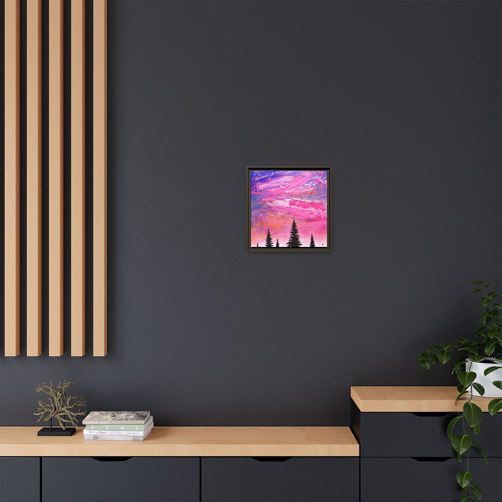 Thumbnail: Candy Print on Canvas (Framed) 