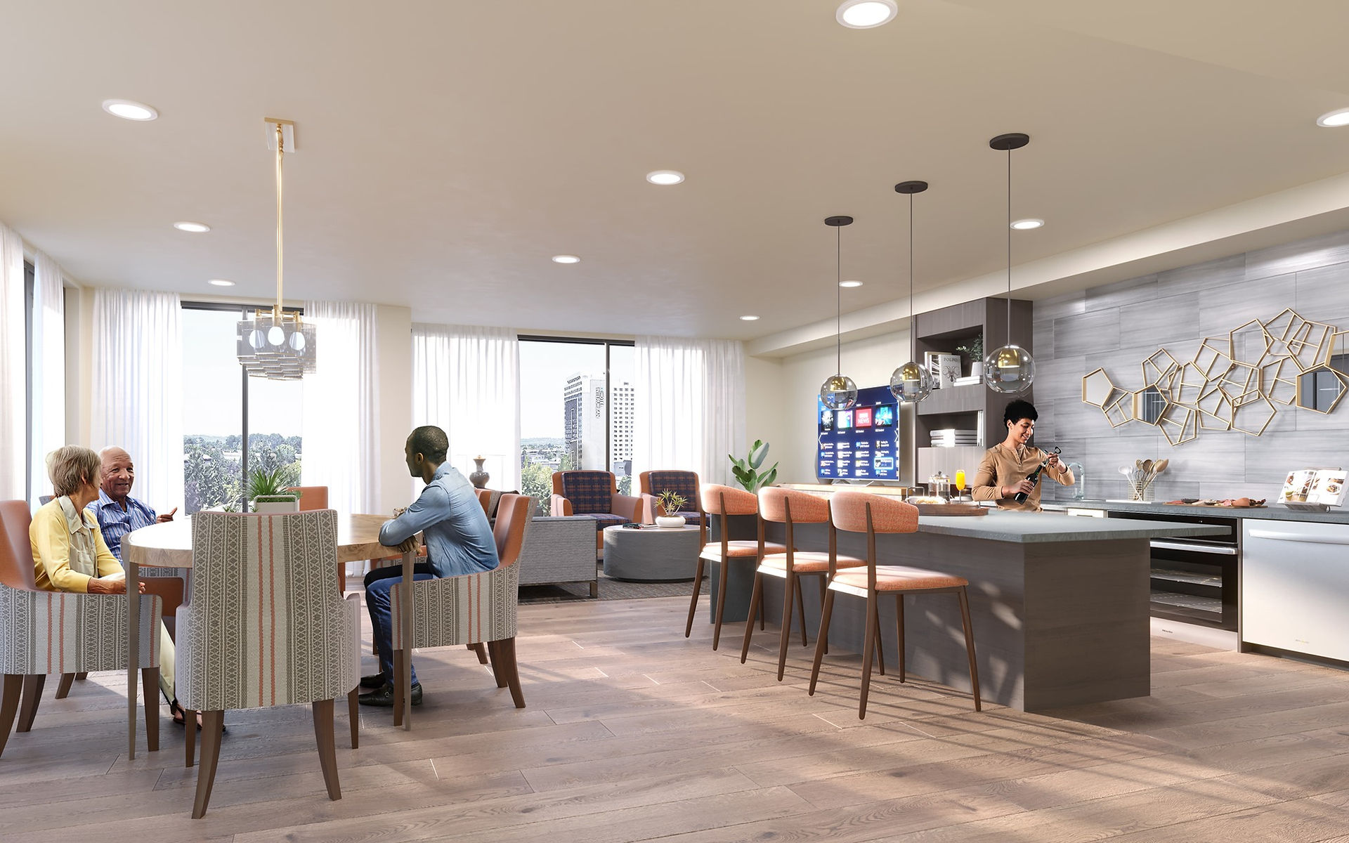 Retirement Communities Amenities Rendering