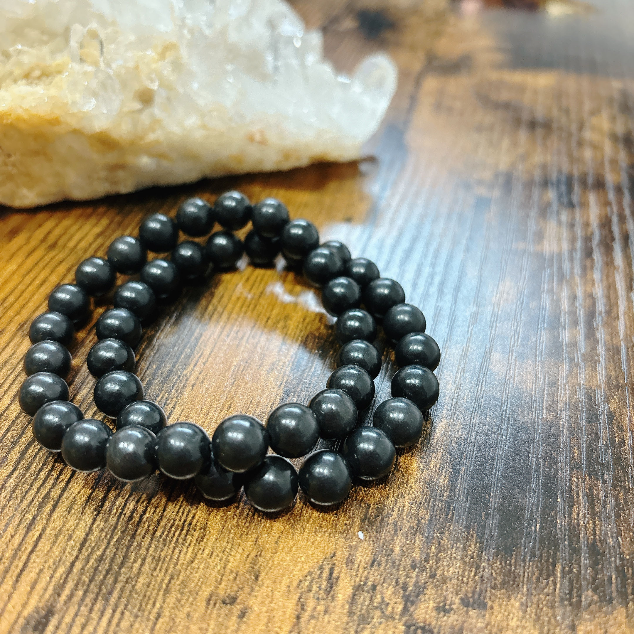 天然フラーレン シュンガイト8mm