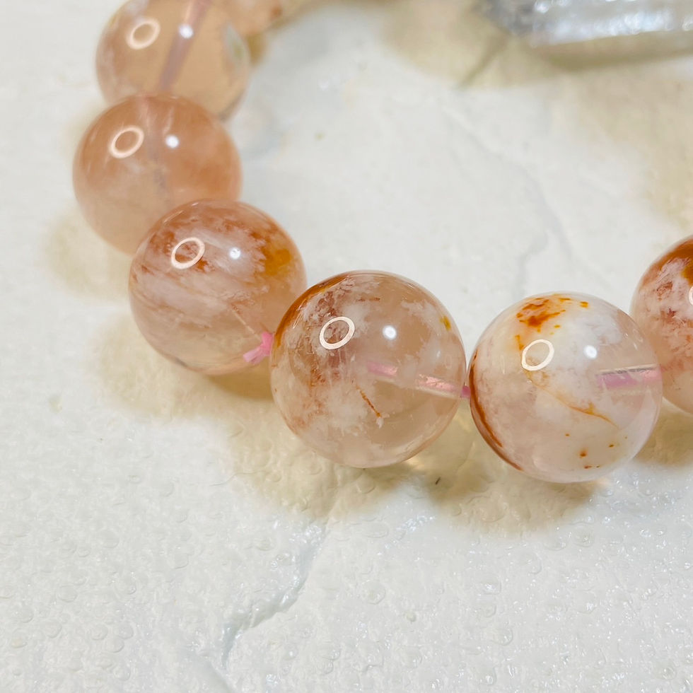 サムネイル： レア♡セリサインローズクォーツ🌹16mm玉