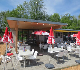 Photo de la terrasse du Camping TCS de Delémont