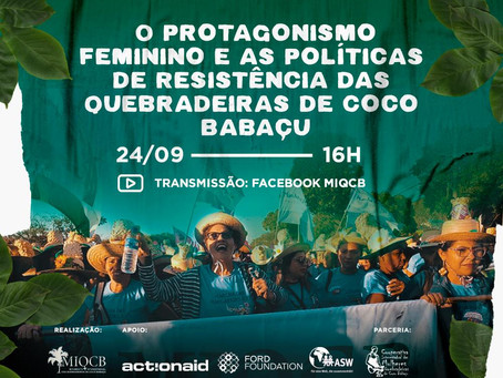 Mulheres preparam live para o Dia Estadual da Quebradeira de Coco Babaçu