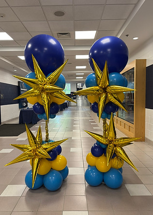 Celebration Balloon Columns by Eye Candy Balloons