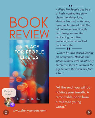 Some lovely early reviews of A Place for People Like Us