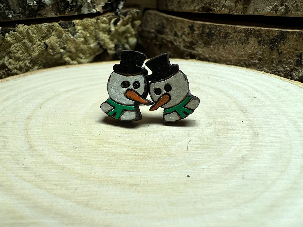 Snowman Stud earrings