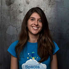 Mary Gouseti smiles at the camera.