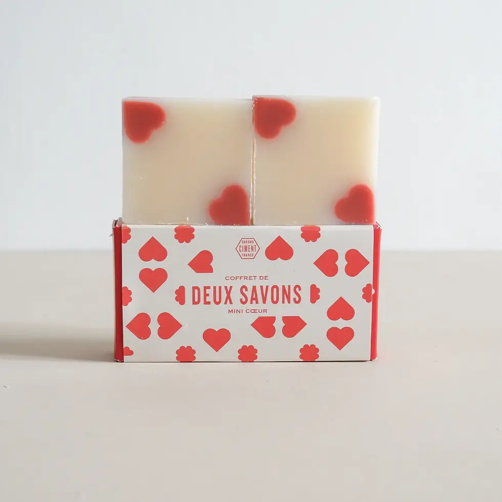 Coffret Savons Mini Coeurs - Ciment Paris