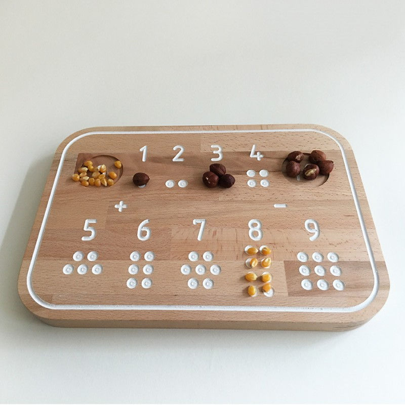 Miniature : Simone La Planche de Traçage Montessori en Bois- Chiffres