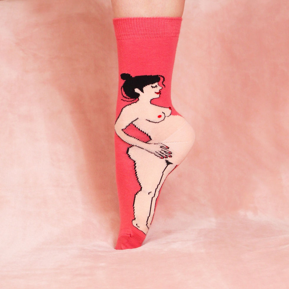 Chaussettes Enceinte - Brune
