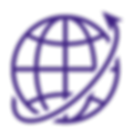 globe icon with text