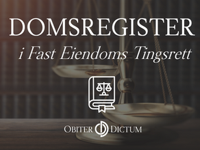 Domsregister i Fast Eiendoms Tingsrett