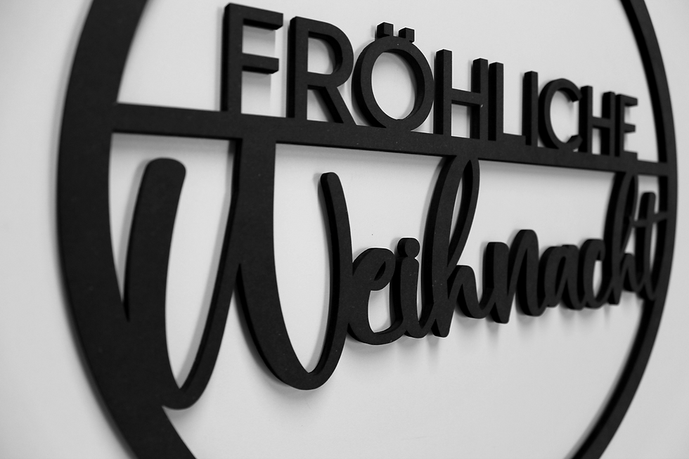 Holzschild MDF Lasercut geschnitten fröhliche Weihnacht oder auch für Kommunion
