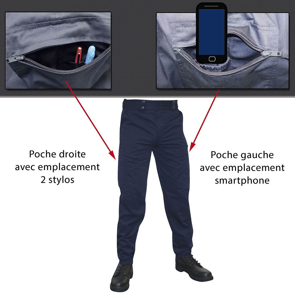 Miniature : PANTALON INTERVENTION PLATINIUM MAT BLEU