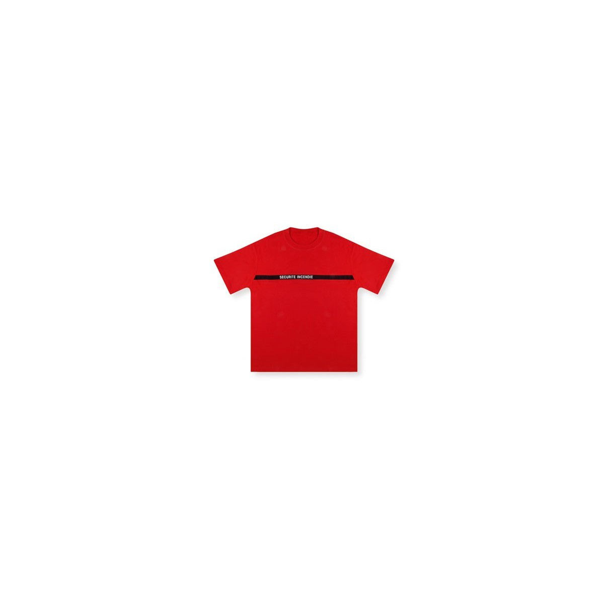 TEE SHIRT ROUGE SECURITE INCENDIE