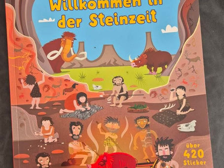 [Buchrezension] Mein Stickerbuch: Willkommen in der Steinzeit, [Hersteller] Usborne Verlag