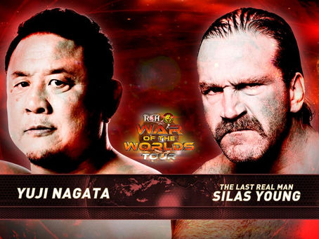 YUJI NAGATA FACES SILAS YOUNG AT WAR OF THE WORLDS IN TORONTO