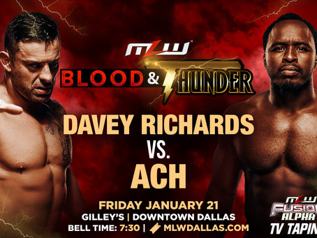 Davey Richards vs. ACH Signed For MLW's Dallas Card