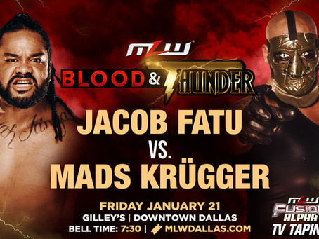 Jacob Fatu vs. Mads Krugger At MLW Blood & Thunder In Dallas