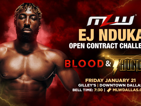 EJ Nduka Makes His Hometown Debut In Open Contract Bout Next Friday In MLW's Dallas Show