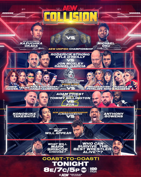 AEW Collision Results (09/13/2025): Okada Retains, Takeshita Advances, Women’s $500K Tag Match Turns Chaotic