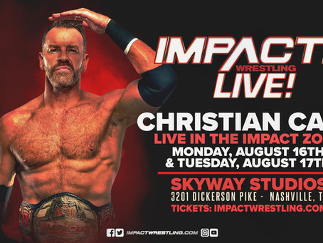 New IMPACT World Champion Christian Cage To Appear In The IMPACT Zone This Monday & Tuesday
