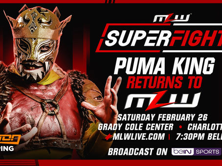 Puma King Pounces Into MLW Feb. 26 In Charlotte At SuperFight