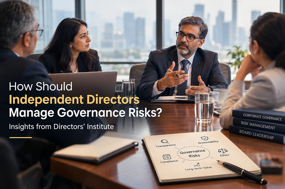 How Should Independent Directors Manage Governance Risks? Insights from Directors’ Institute