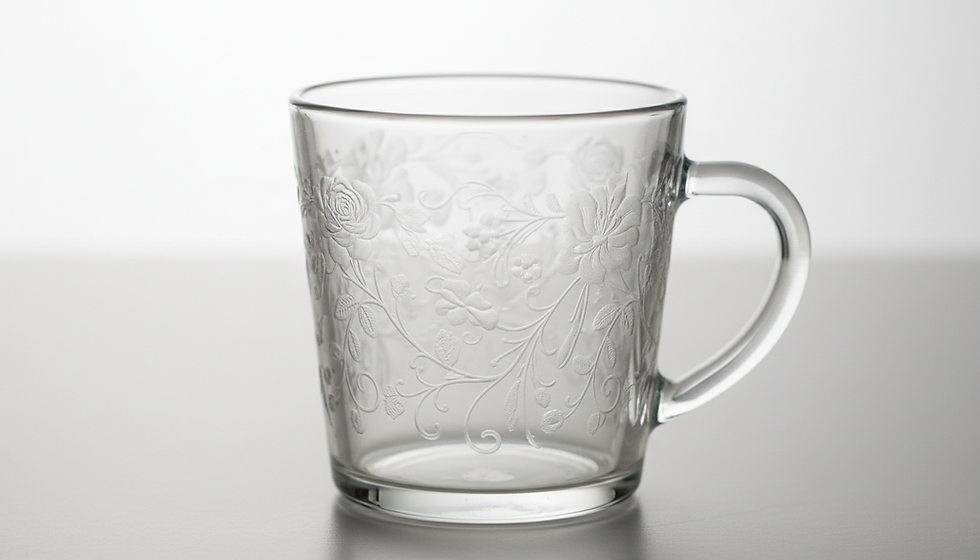 Stylish and Functional Etched Glass Coffee Mugs