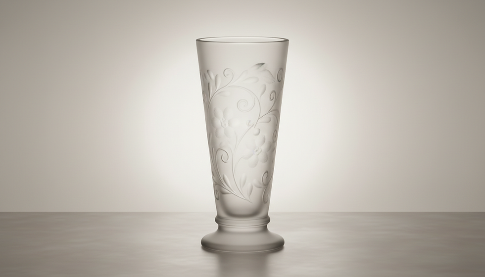 The Artistry Behind Carmen’s Unique Etched Glass Designs