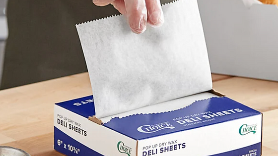 Interfolded Deli Wrap Wax Paper Choice 6" x 10 3/4"