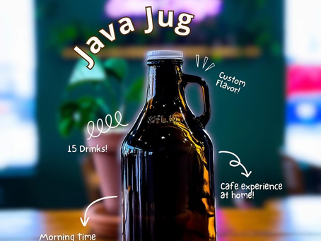 Indulge in the Java Jug: Your Ultimate Caffeine Companion from Eden Cafe, Grand Rapids, Michigan