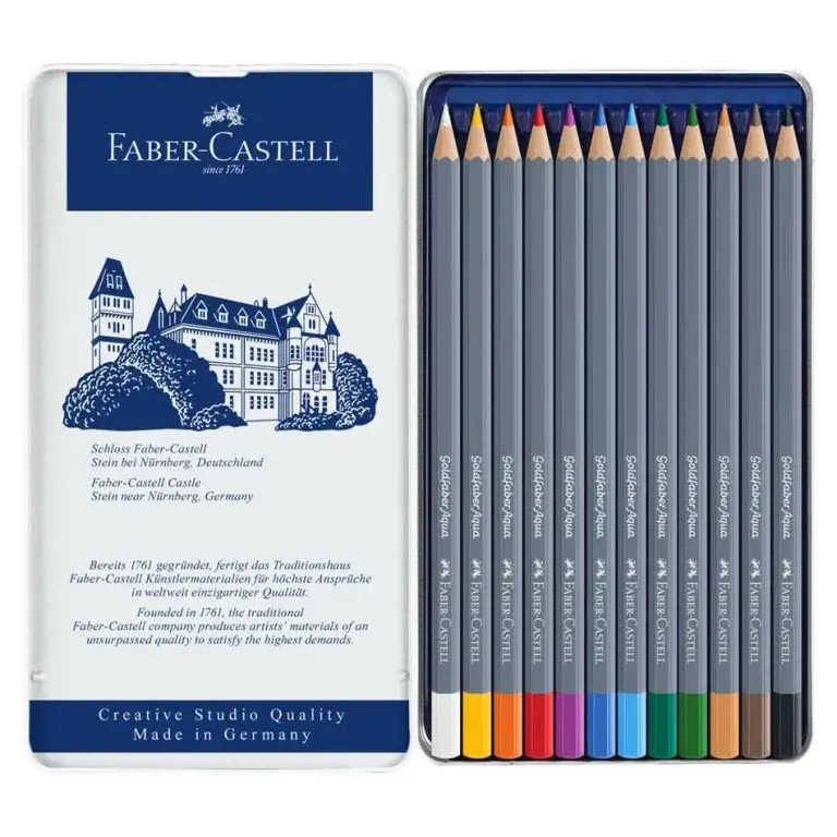 Miniatura: Sada akvarelových pasteliek - Faber-Castell - Goldfaber - v kovovej kazete