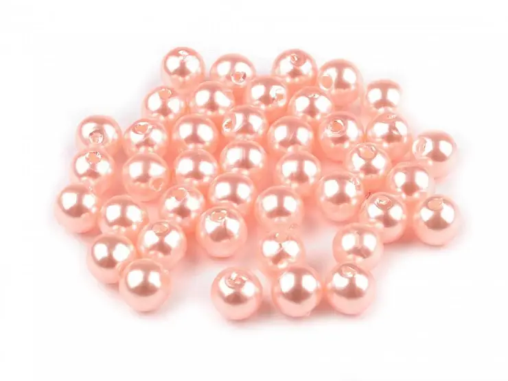 Miniatura: Plastové korálky perlové 6 mm