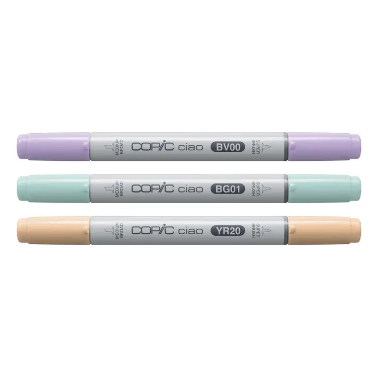 Miniatura: Sada univerzálnych dizajnových fixiek - Copic Ciao - 3ks v sade