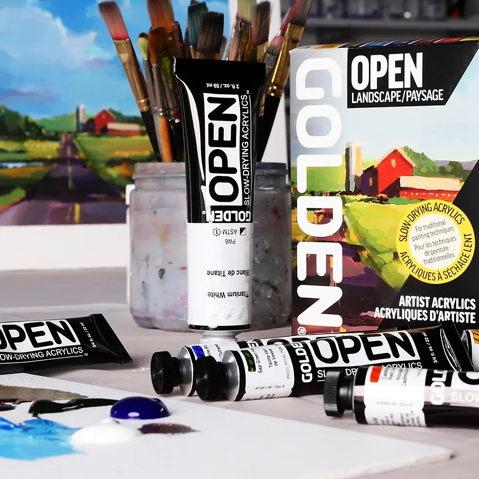 Miniatura: Akrylová farba - GOLDEN OPEN - až 82 odtieňov