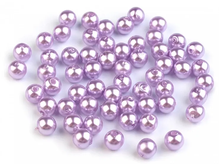 Miniatura: Plastové korálky perlové 6 mm