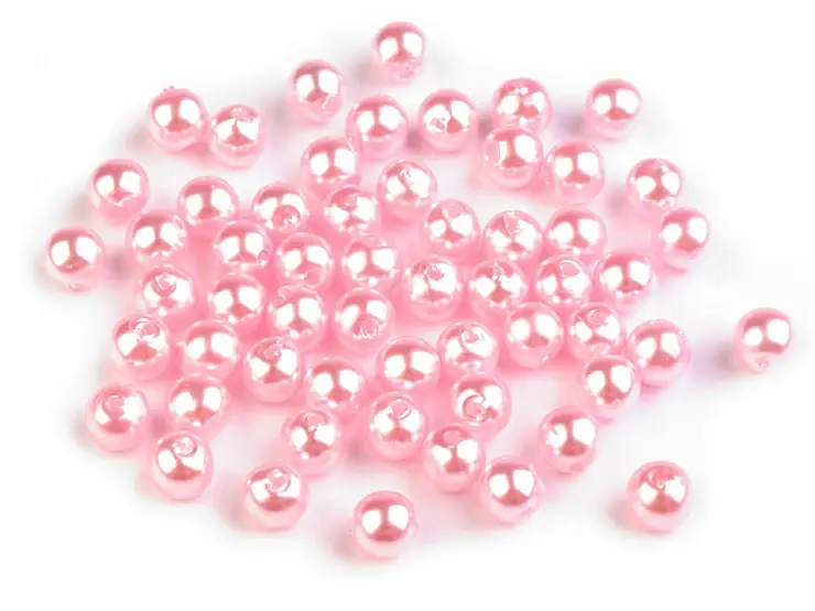 Miniatura: Plastové korálky perlové 6 mm