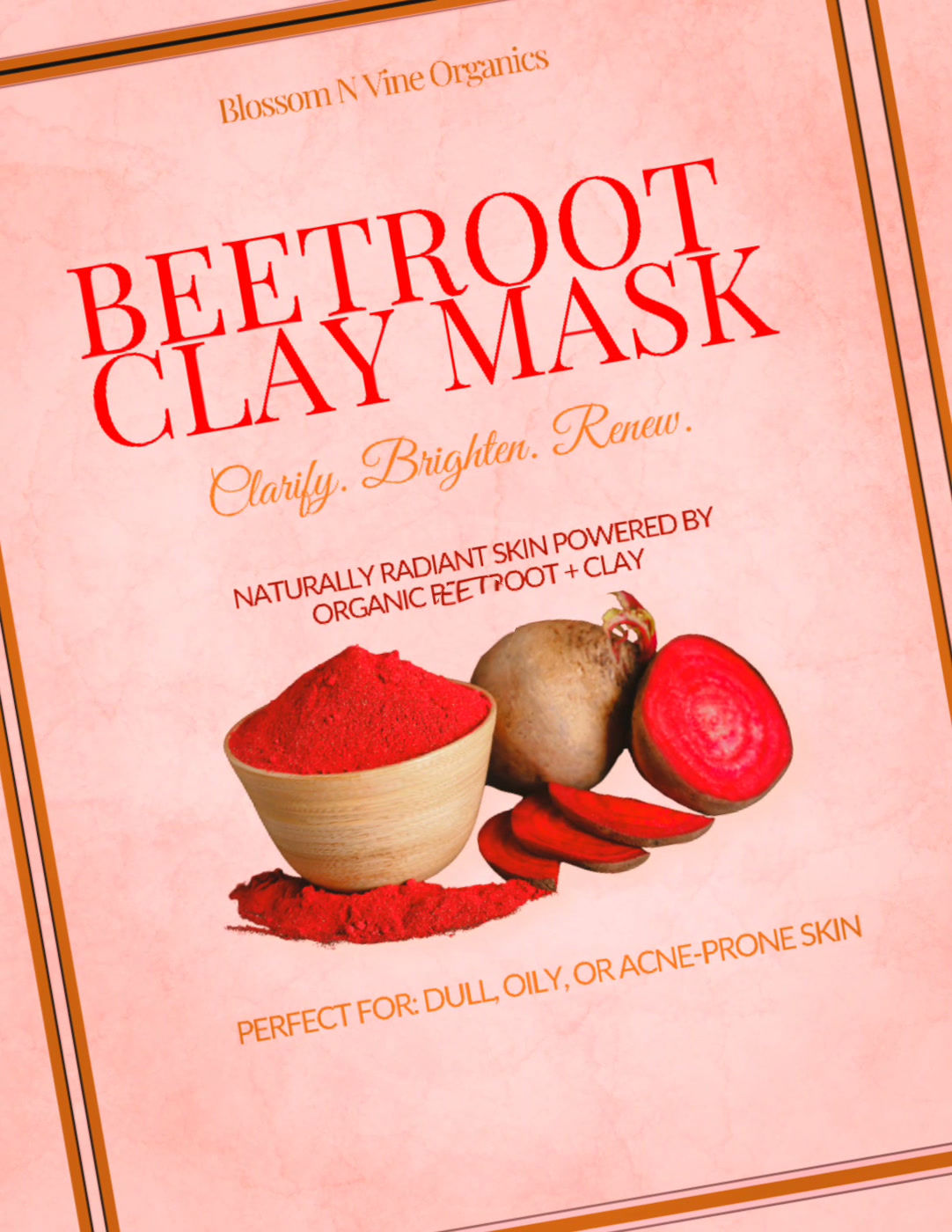 "Be-Radiant" Beet Root Clay Mask