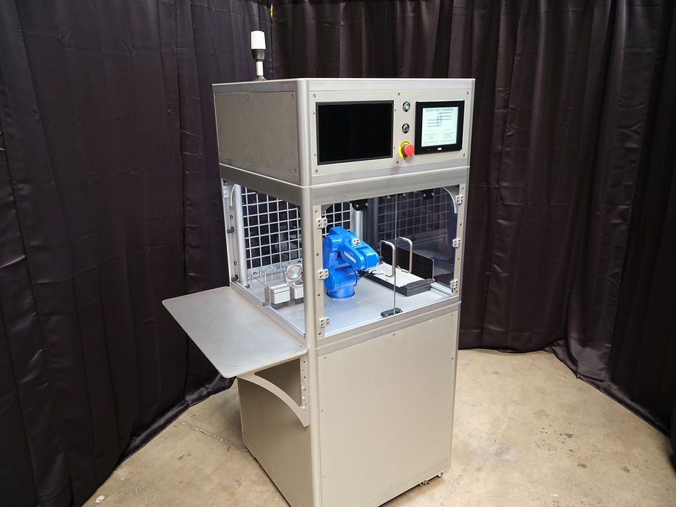 ETI-SD's Yaskawa 6-DOF robot arm automation moduleproduct handling automation module