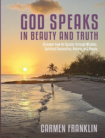 God Speaks book series covers by Carmen Franklin, Christian devotional
